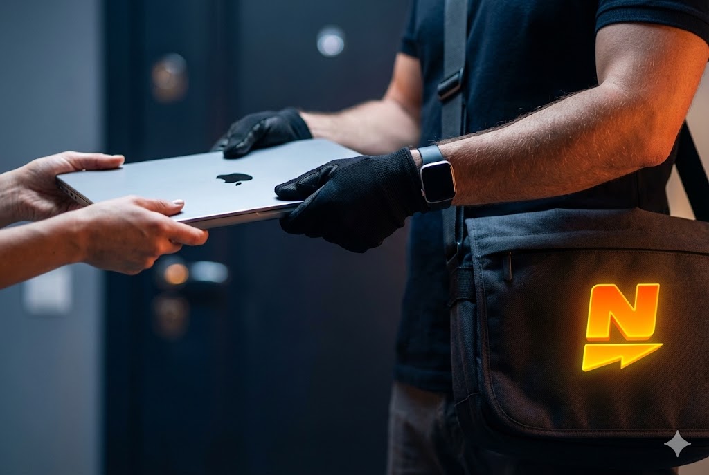 Передача ноутбука клиенту